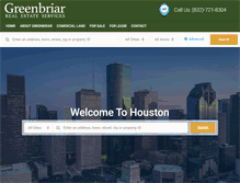 Tablet Screenshot of greenbriarproperties.com